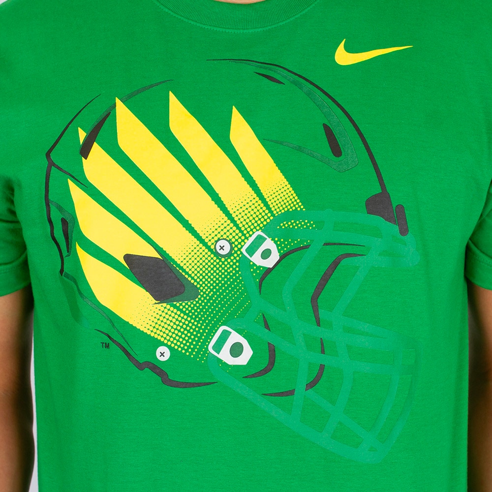 Apple Nike Basic Cotton 25 Green Helmet with Yellow Wings T-Shirt